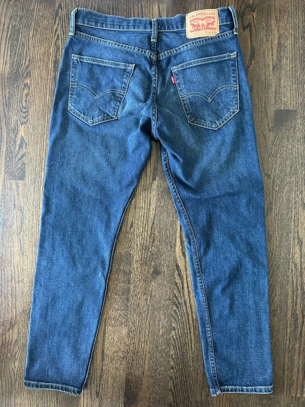 Levi’s 512 Men’s 32x30 Slim Taper Jeans Dark Indigo Blue